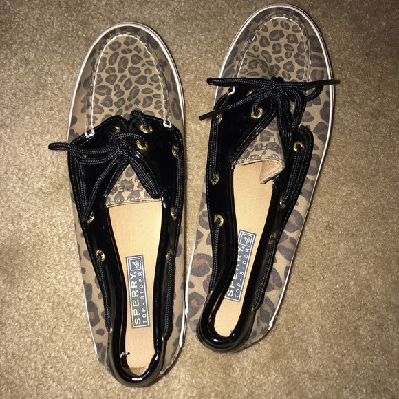 Leopard Print Sperry Shoes!! - Picture 3 of 4